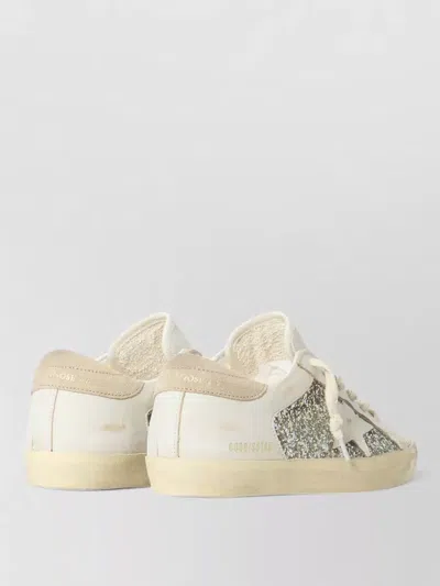 Golden Goose Superstar Lace Up Leather Sneakers In Neutral