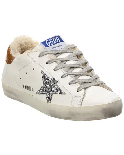 Pre-owned Golden Goose Superstar Leather & Shearling Women's In White