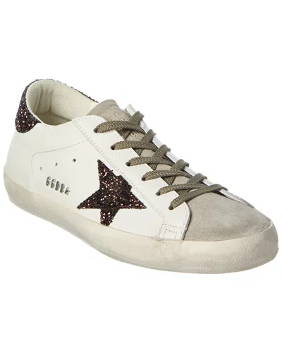 Golden Goose Superstar Leather & Suede Sneaker In White