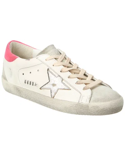 Golden Goose Multicolor Leather Superstar Sneakers In White