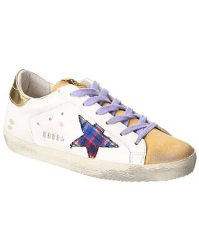 Pre-owned Golden Goose Superstar Leather & Suede Sneaker Women's In White