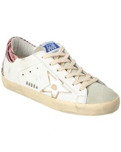 Pre-owned Golden Goose Superstar Leather & Suede Sneaker Women's In White