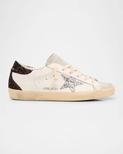 Golden Goose Superstar Leather Glitter Low-top Sneakers In Multi