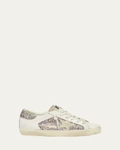 Golden Goose Superstar Leather Glitter Low-top Sneakers In Multi