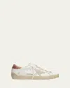 Golden Goose Super-star Low-top Sneakers In White Seed Pearl Peach