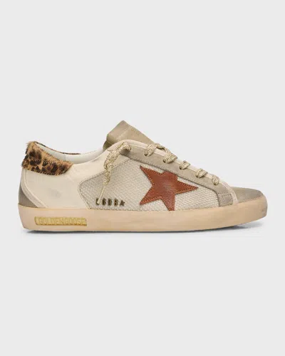 Golden Goose Superstar Leather Net Low-top Sneakers In Multi