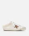 Golden Goose Superstar Sabot 81811 Leather And Shearling Trainers In White/brown