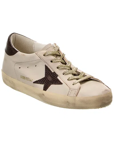 Golden Goose Superstar Leather Sneaker In Grey