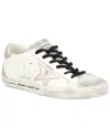 Golden Goose White Leather Super Star Sneakers In White
