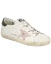 Golden Goose Super-star Distressed-finish Sneakers In White