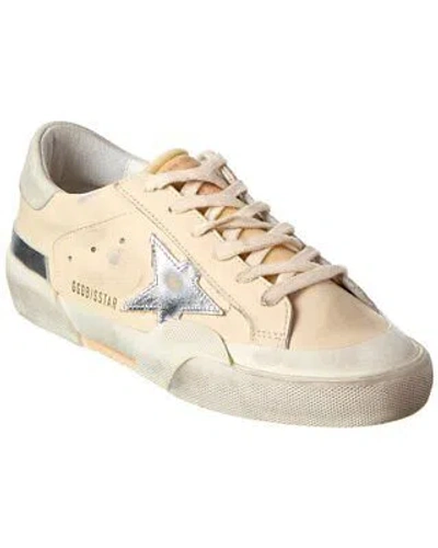 Pre-owned Golden Goose Superstar Leather Sneaker Women's In Silver
