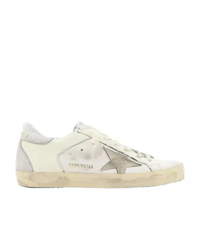 Golden Goose Superstar Leather Sneakers In White