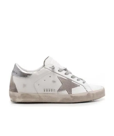 Golden Goose Superstar Leather Sneakers In Gray