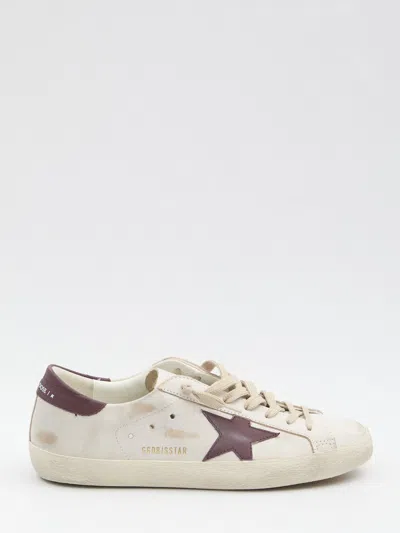Golden Goose Super-star Leather Sneakers In Multi