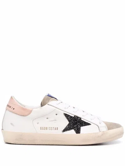 Golden Goose Superstar Leather Sneakers In White