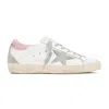 Golden Goose Super-star Used-effect Leather Sneakers With Suede Profiles In White