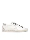 Golden Goose Super-star Leather Sneakers In White