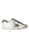 Golden Goose Superstar Leather Upper Suede Zebra Sneakers In White