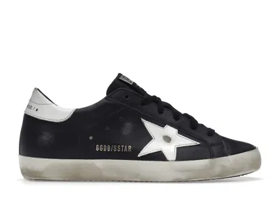Pre-owned Golden Goose Superstar Leather (women's) Sneakers In Black/white