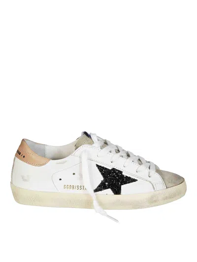 GOLDEN GOOSE SUPERSTAR LEATHERE UPPER GLITTER STAR