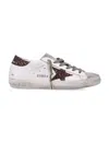 Golden Goose Superstar Sneakers Glitter Heel Star Detail In White