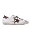 Golden Goose Superstar Sneakers Glitter Heel Star Detail In White