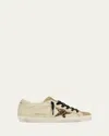 Golden Goose Women Super Star Leather Upper Glitter Toe And Tongue Leather Heel Leopard Horsy Star In Neutral