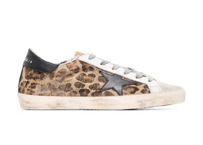Pre-owned Golden Goose Superstar Leopard (women's) Sneakers In Brown/ice/black
