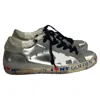 Golden Goose Superstar Love Golden Low Top Sneakers In Silver Leather