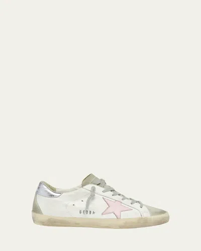 GOLDEN GOOSE SUPERSTAR MIXED LEATHER LOW-TOP SNEAKERS