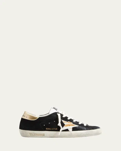 Golden Goose Superstar Mixed Zebra Low-top Sneakers In Blackwhitewhite Beige Zebragold