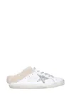 Golden Goose Super-star Sabot Leather Upper Glitter Star Shearl In Multicolour