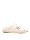 Golden Goose Sabot Natural Shearling Sneaker  In Beige In Neutral