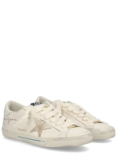 Golden Goose Super-star Nappa Leather Sneakers With Laminated Leather Star In Animal Print