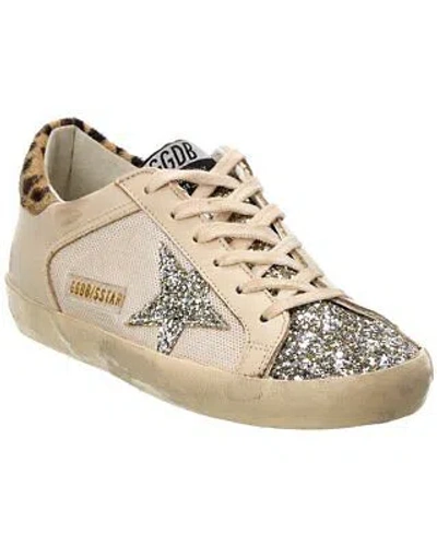 Pre-owned Golden Goose Superstar Net & Leather Sneaker Women's In White