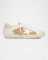 Golden Goose Superstar Raffia Net Leather Low-top Sneakers