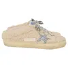 Golden Goose Super Star Shearling Sabot In White