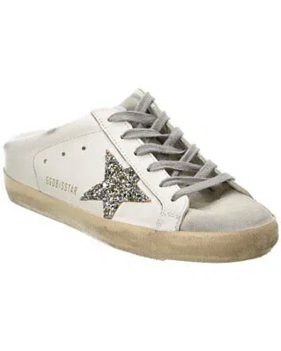 Pre-owned Golden Goose Superstar Sabot Leather & Suede Sneaker Women's In White
