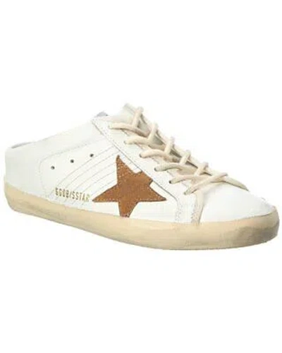Pre-owned Golden Goose Superstar Sabot Leather Sneaker Women's In White