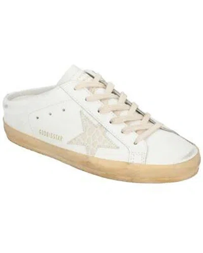 Pre-owned Golden Goose Superstar Sabot Leather Sneaker Women's In White