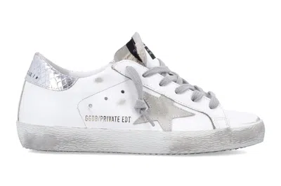 Pre-owned Golden Goose Superstar Silver Gold Mismatch (women's) In White/ice/gold