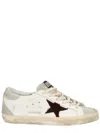 Golden Goose White Leather Sneakers In Multi
