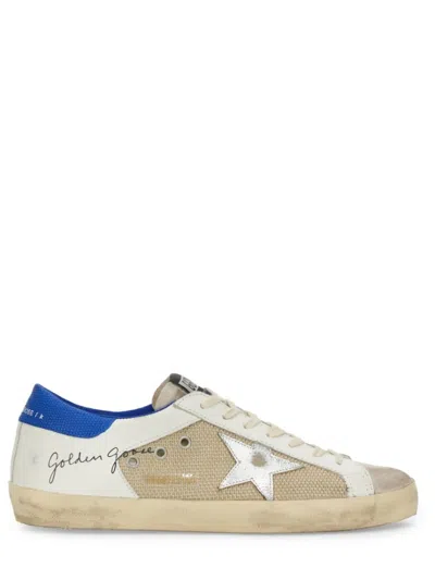 Golden Goose Sneakers Super Star White/blue/silver