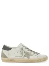 Golden Goose Super-star Distressed-finish Sneakers In White