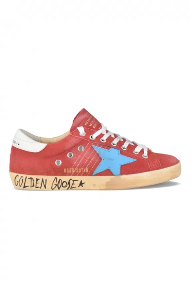 Golden Goose Superstar Sneakers In Red