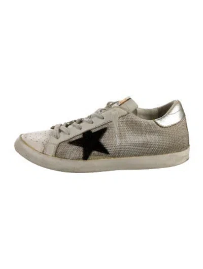 Pre-owned Golden Goose Superstar Sneakers In Gold