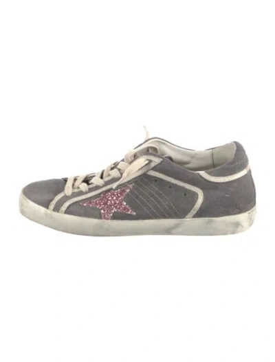 Pre-owned Golden Goose Super-star Sneakers In Gray