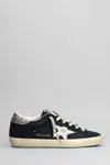 Golden Goose Super Star Suede Leather Sneakers In Blue