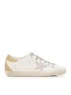 Golden Goose Superstar Sneakers In Nappa And Glitter In White
