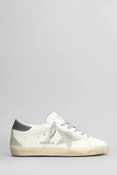 Golden Goose Superstar Sneakers In White Leather